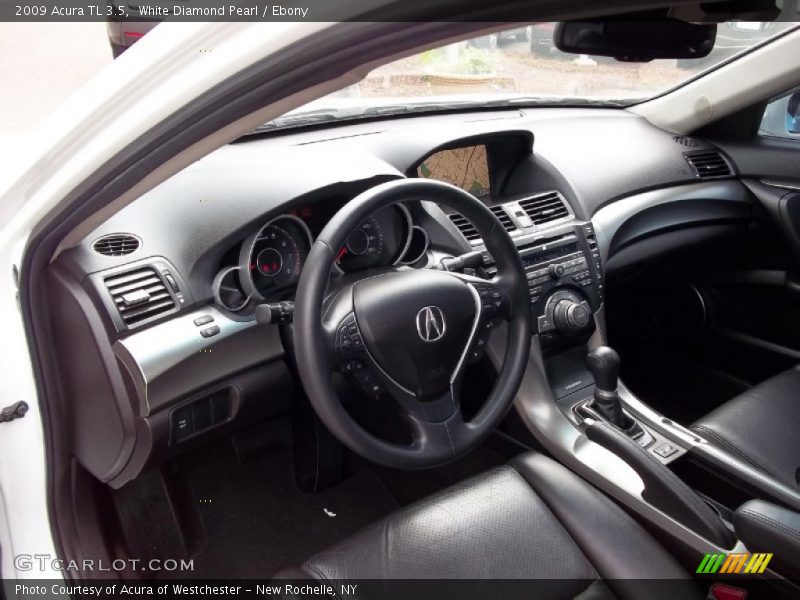 White Diamond Pearl / Ebony 2009 Acura TL 3.5