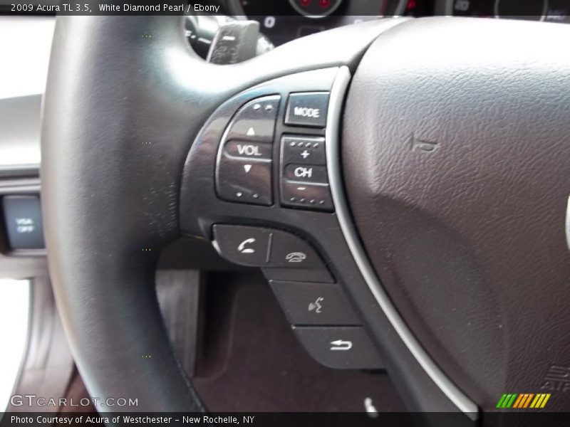 White Diamond Pearl / Ebony 2009 Acura TL 3.5