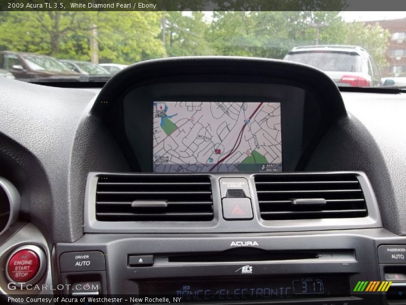 White Diamond Pearl / Ebony 2009 Acura TL 3.5