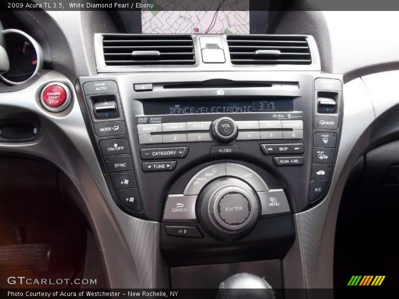 White Diamond Pearl / Ebony 2009 Acura TL 3.5