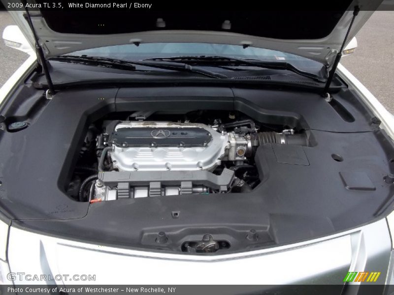 White Diamond Pearl / Ebony 2009 Acura TL 3.5