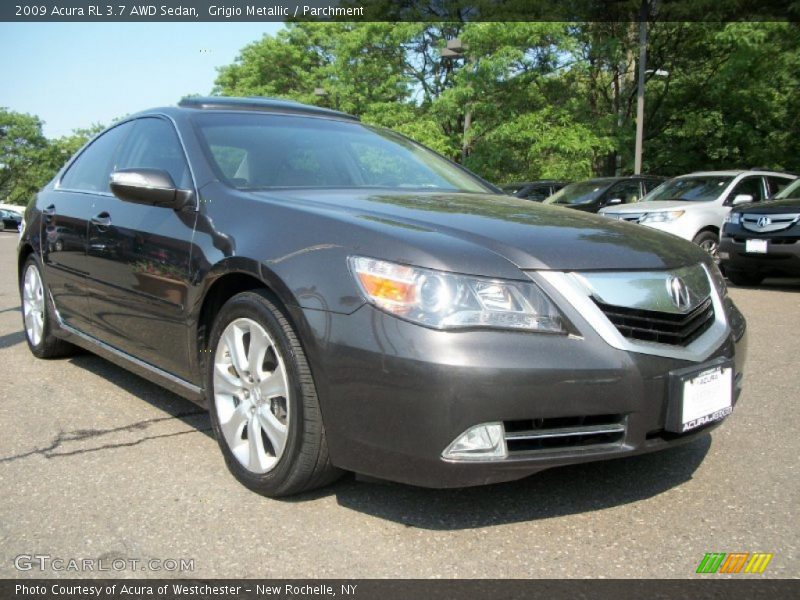 Grigio Metallic / Parchment 2009 Acura RL 3.7 AWD Sedan