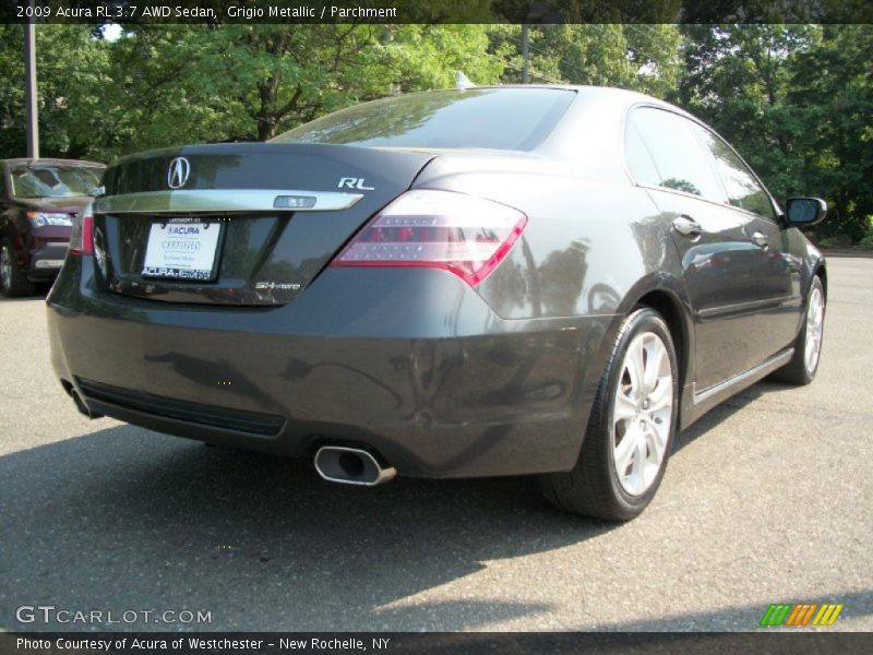 Grigio Metallic / Parchment 2009 Acura RL 3.7 AWD Sedan
