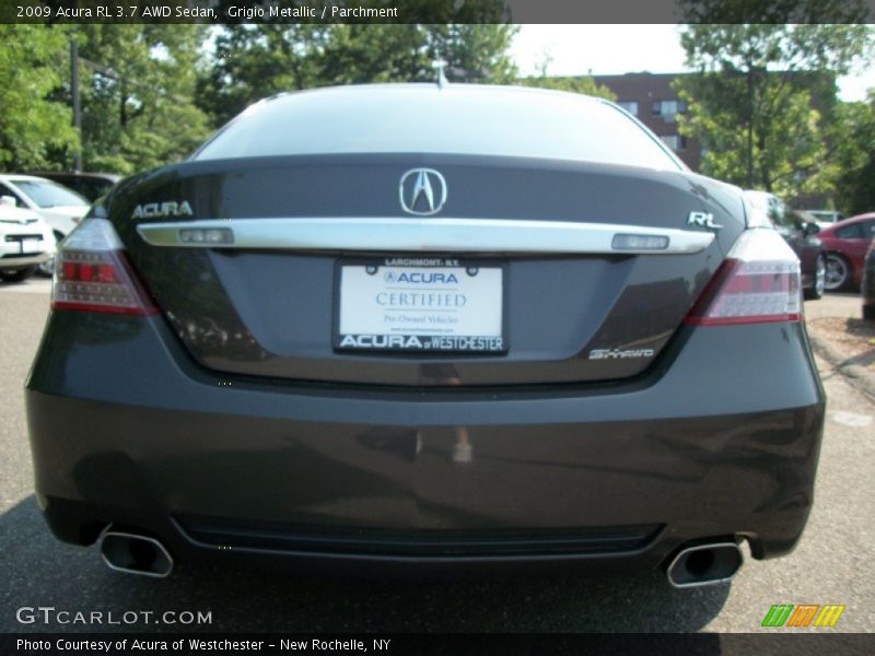 Grigio Metallic / Parchment 2009 Acura RL 3.7 AWD Sedan