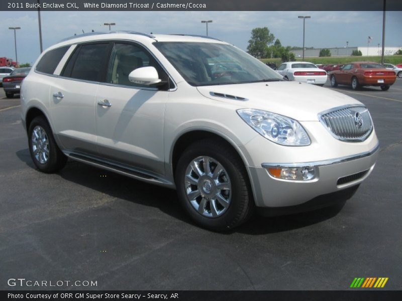 White Diamond Tricoat / Cashmere/Cocoa 2011 Buick Enclave CXL