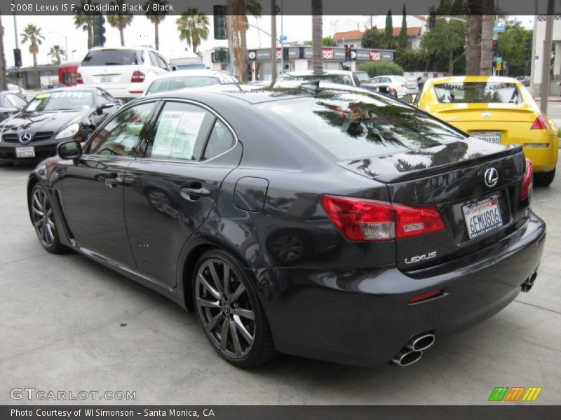 Obsidian Black / Black 2008 Lexus IS F