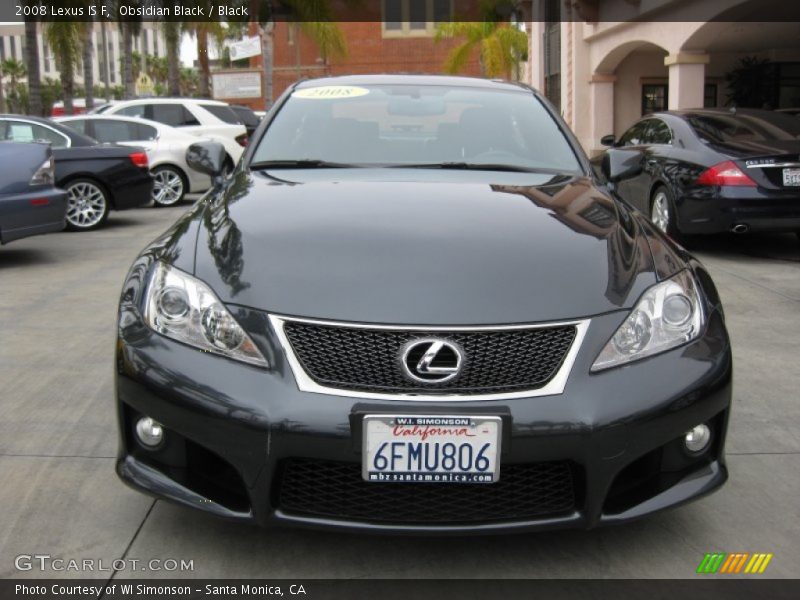 Obsidian Black / Black 2008 Lexus IS F