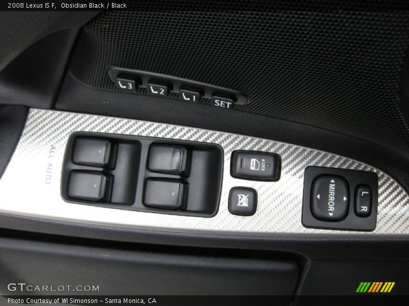 Obsidian Black / Black 2008 Lexus IS F