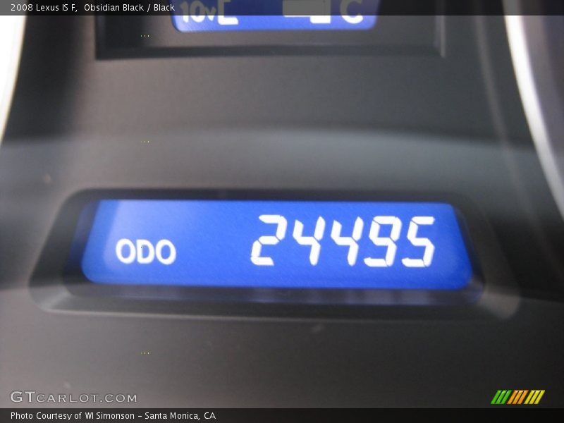 Obsidian Black / Black 2008 Lexus IS F