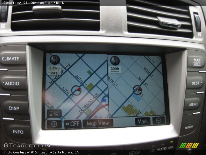 Navigation of 2008 IS F