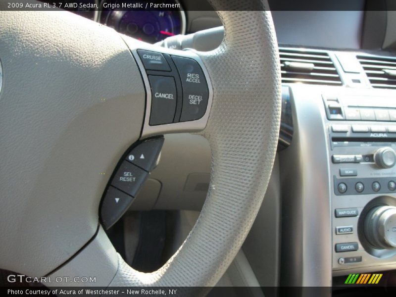 Controls of 2009 RL 3.7 AWD Sedan
