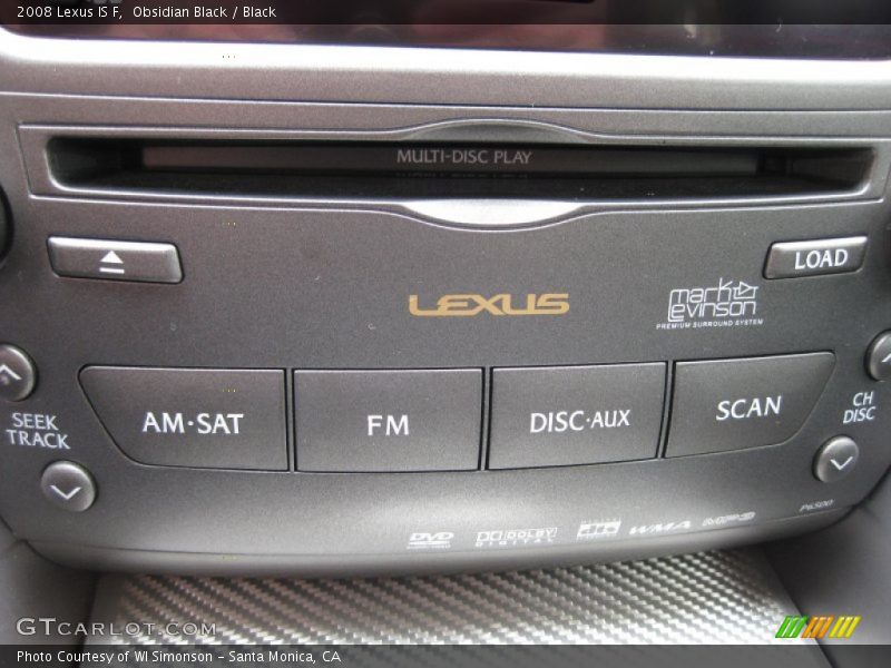 Obsidian Black / Black 2008 Lexus IS F