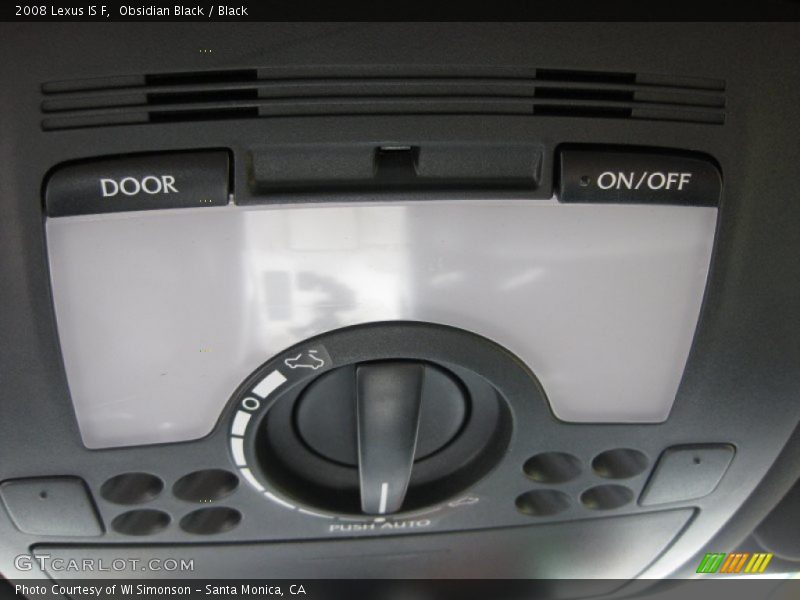 Obsidian Black / Black 2008 Lexus IS F