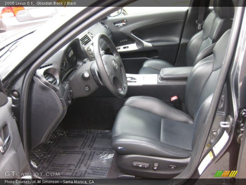 2008 IS F Black Interior