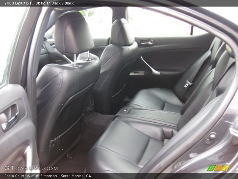 Obsidian Black / Black 2008 Lexus IS F
