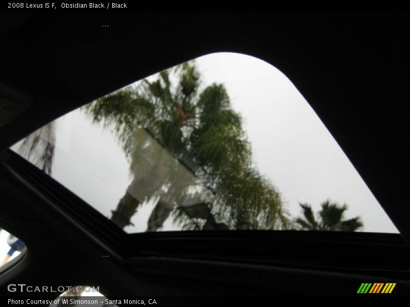 Obsidian Black / Black 2008 Lexus IS F