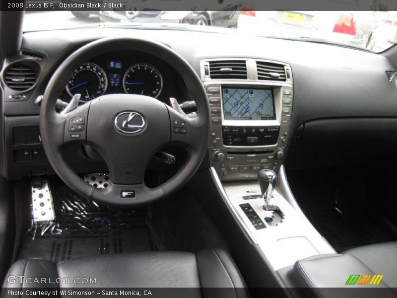 Obsidian Black / Black 2008 Lexus IS F