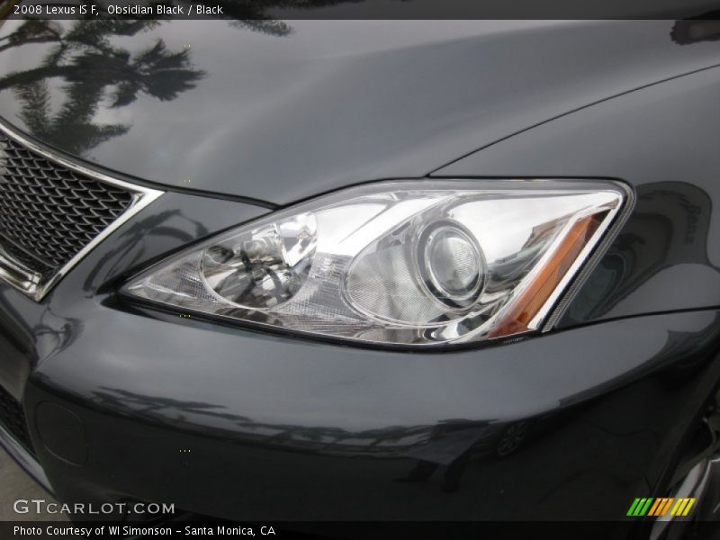 Obsidian Black / Black 2008 Lexus IS F