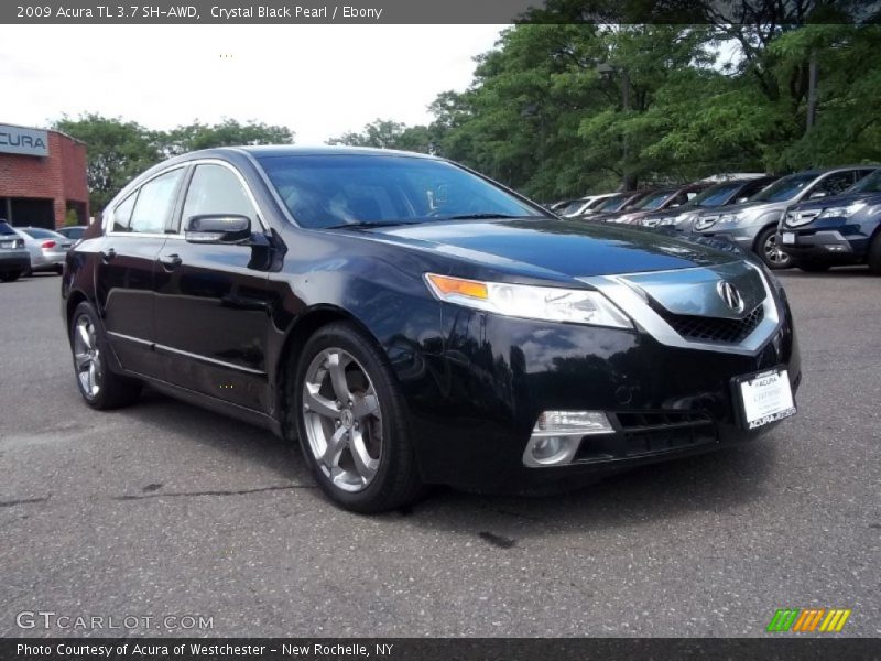 Crystal Black Pearl / Ebony 2009 Acura TL 3.7 SH-AWD