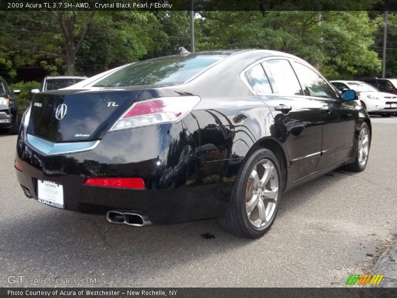 Crystal Black Pearl / Ebony 2009 Acura TL 3.7 SH-AWD