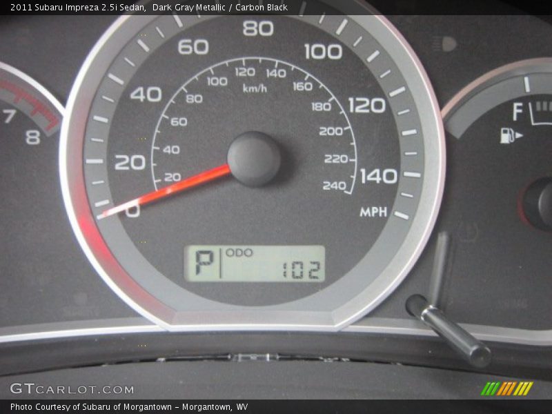 Dark Gray Metallic / Carbon Black 2011 Subaru Impreza 2.5i Sedan