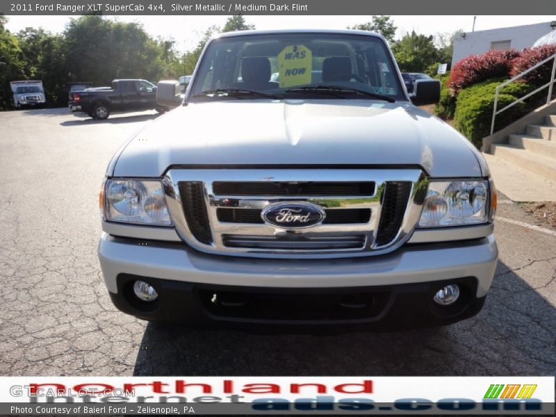 Silver Metallic / Medium Dark Flint 2011 Ford Ranger XLT SuperCab 4x4