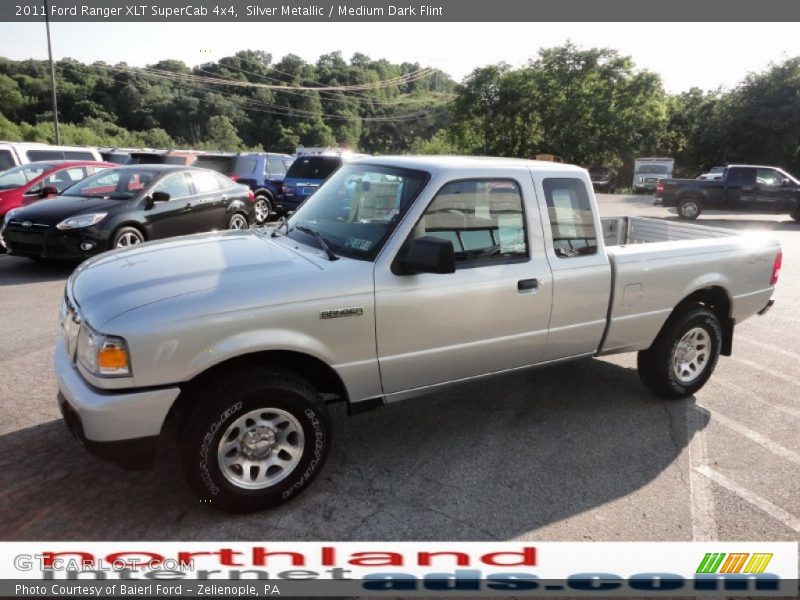 Silver Metallic / Medium Dark Flint 2011 Ford Ranger XLT SuperCab 4x4