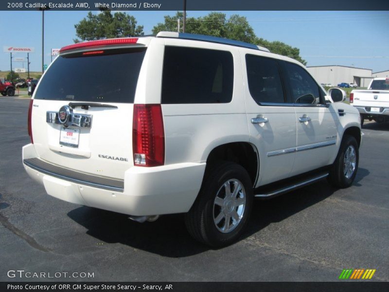 White Diamond / Ebony 2008 Cadillac Escalade AWD