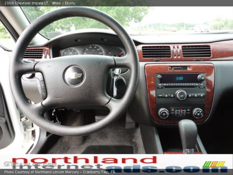 White / Ebony 2009 Chevrolet Impala LT