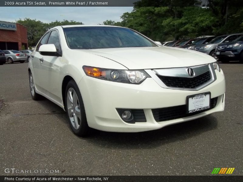 Premium White Pearl / Parchment 2009 Acura TSX Sedan