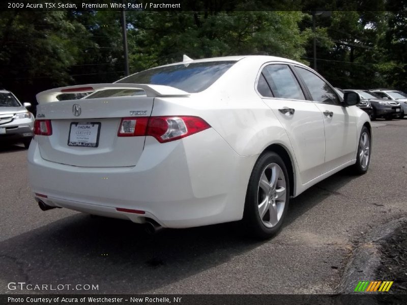 Premium White Pearl / Parchment 2009 Acura TSX Sedan