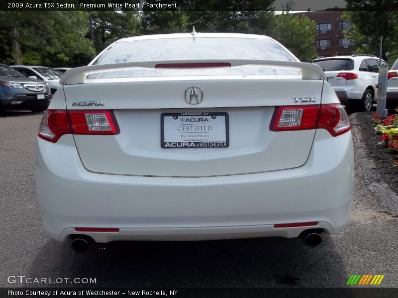 Premium White Pearl / Parchment 2009 Acura TSX Sedan
