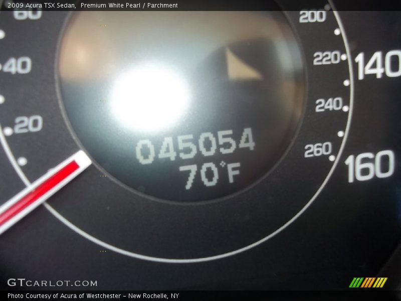 Premium White Pearl / Parchment 2009 Acura TSX Sedan