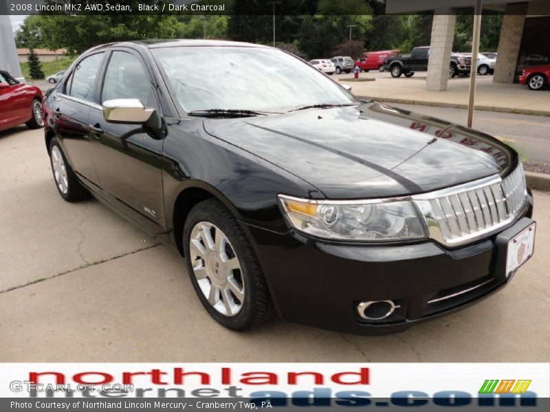Black / Dark Charcoal 2008 Lincoln MKZ AWD Sedan