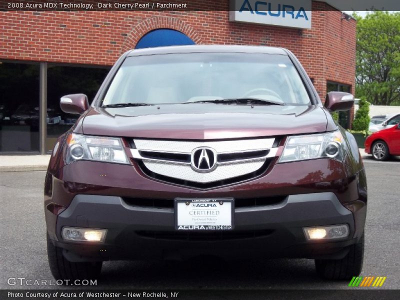 Dark Cherry Pearl / Parchment 2008 Acura MDX Technology