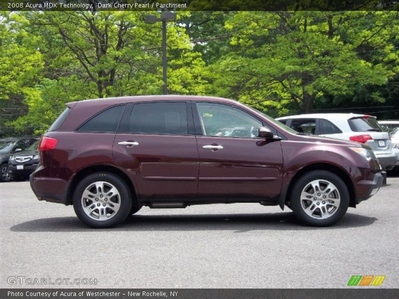Dark Cherry Pearl / Parchment 2008 Acura MDX Technology