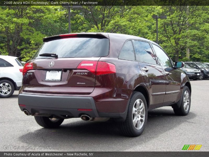 Dark Cherry Pearl / Parchment 2008 Acura MDX Technology