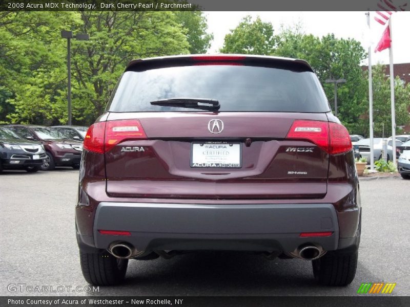Dark Cherry Pearl / Parchment 2008 Acura MDX Technology