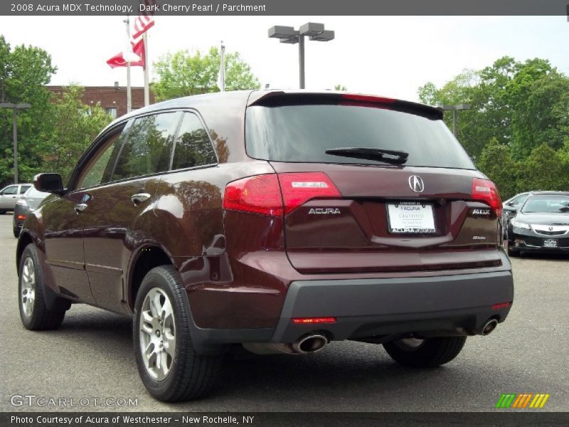 Dark Cherry Pearl / Parchment 2008 Acura MDX Technology