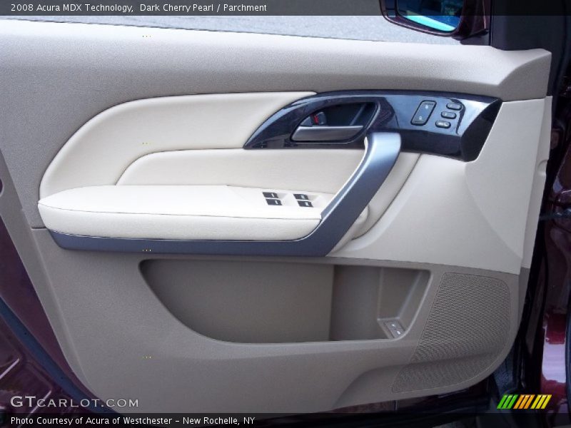 Dark Cherry Pearl / Parchment 2008 Acura MDX Technology