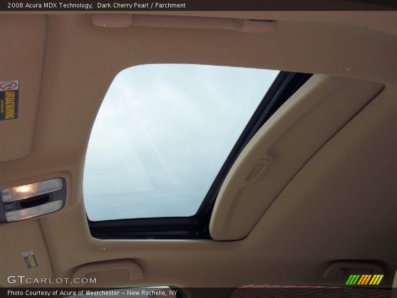 Dark Cherry Pearl / Parchment 2008 Acura MDX Technology