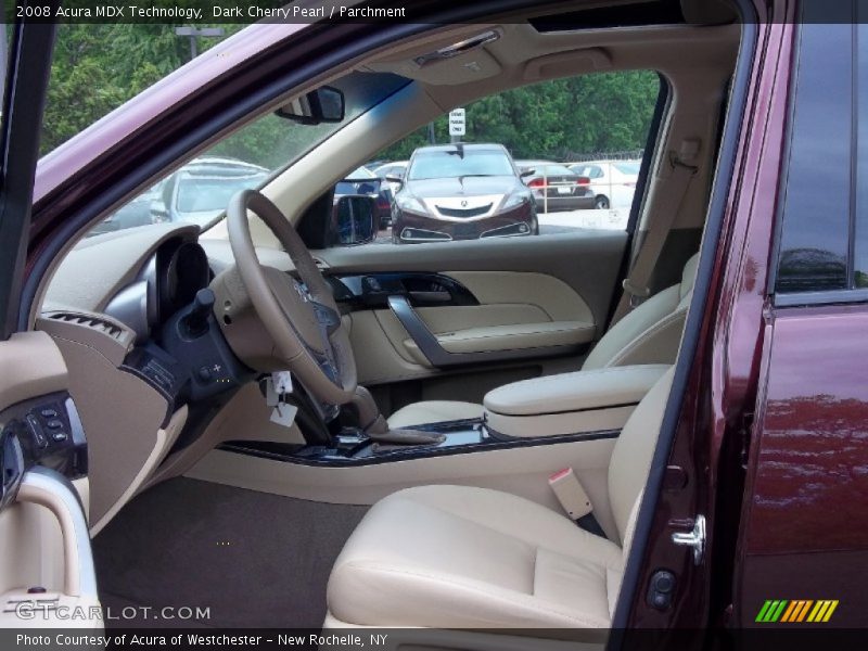 Dark Cherry Pearl / Parchment 2008 Acura MDX Technology