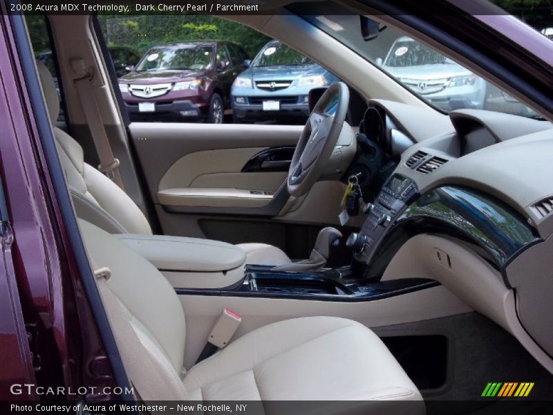 Dark Cherry Pearl / Parchment 2008 Acura MDX Technology