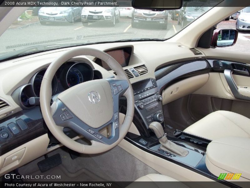 Dark Cherry Pearl / Parchment 2008 Acura MDX Technology