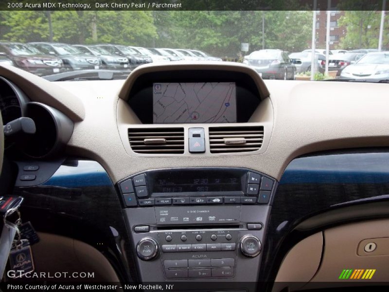 Dark Cherry Pearl / Parchment 2008 Acura MDX Technology