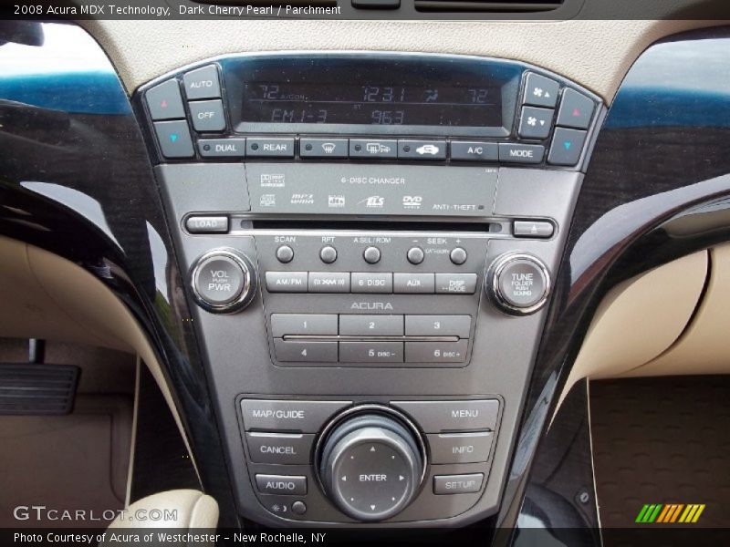 Dark Cherry Pearl / Parchment 2008 Acura MDX Technology