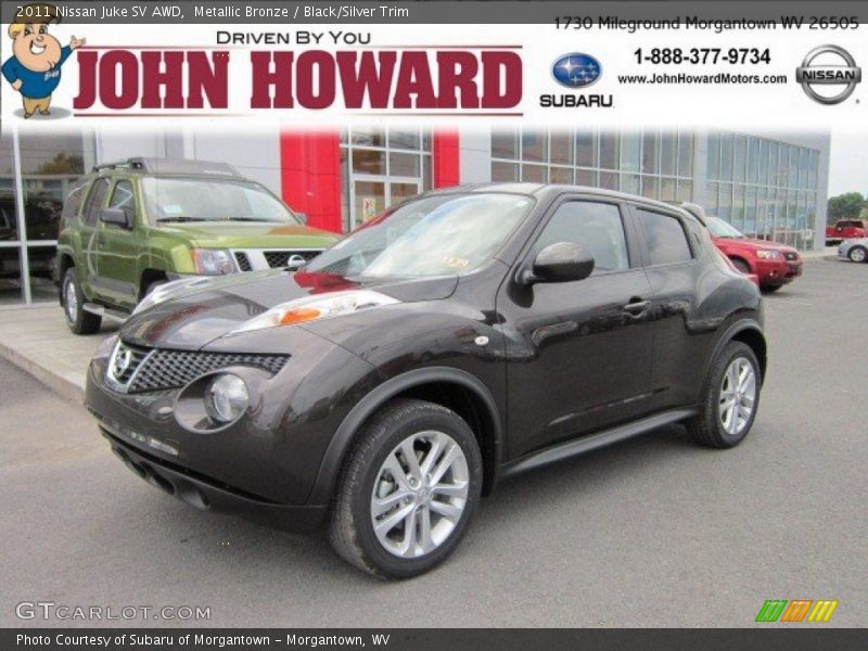 Metallic Bronze / Black/Silver Trim 2011 Nissan Juke SV AWD