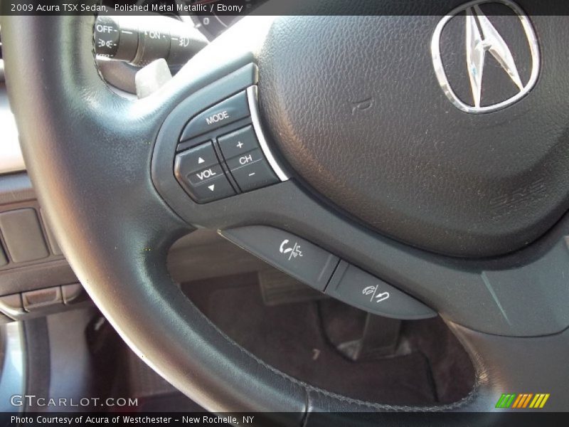 Polished Metal Metallic / Ebony 2009 Acura TSX Sedan