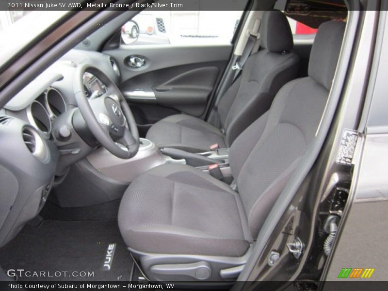  2011 Juke SV AWD Black/Silver Trim Interior