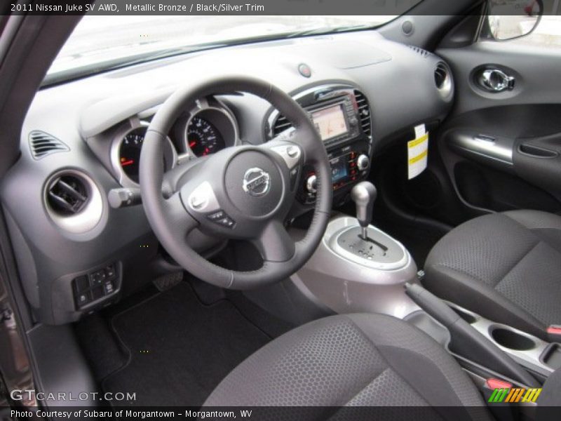  2011 Juke SV AWD Black/Silver Trim Interior